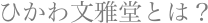 ひかわ文雅堂とは？
